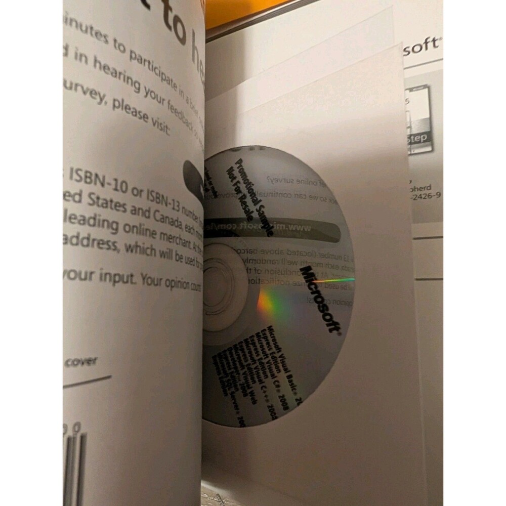 Microsoft Build a Program Now! Bundle Visual C# Visual Basic 2005-2008 New W/CDS - Picture 7 of 7